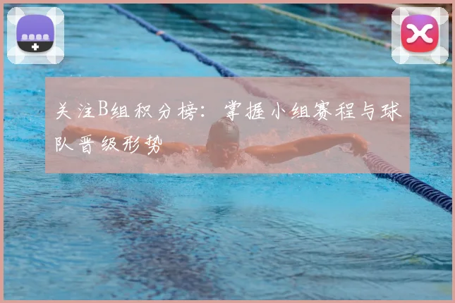 关注B组积分榜：掌握小组赛程与球队晋级形势